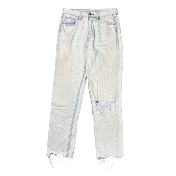 American Eagle Outfitters Mom Jean Light Wash Distressed - Picture 1 of 6